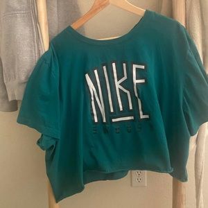 Green Nike Crop Top